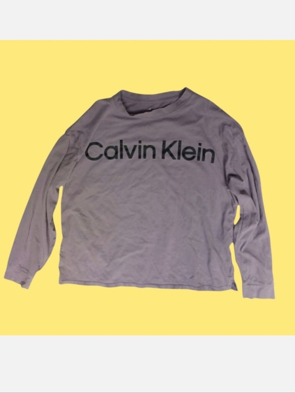 Calvin Klein Performance Long Sleeve T-shirt 100% Cotton Medium